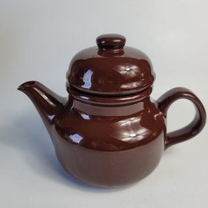 Vintage 1983 Rondo Brown Tea Pot and Lid Gail Styn Sutton